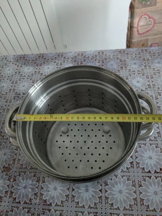 Set di 2 pentole in acciaio