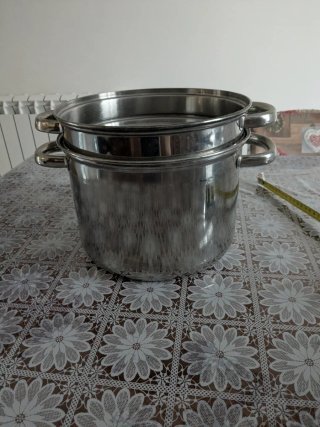 Set di 2 pentole in acciaio