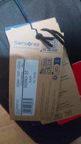 Mochila Samsonite Negra Gris Nueva