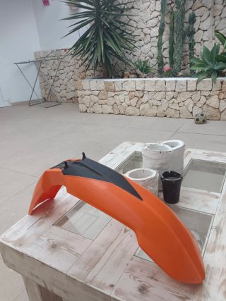 Guardabarros KTM 2008 Naranja/Negro