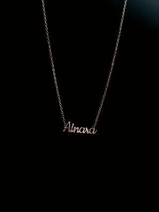 Collar de plata con nombre 'Ainara'