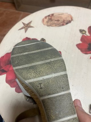 Sandalias de piel mujer blanco y plateado