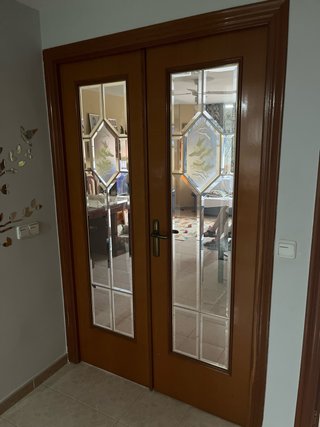 Puertas Dobles de Salón con Cristal