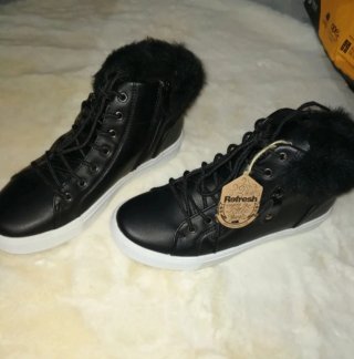 Zapatillas Refresh Negras invierno