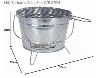 Barbacoa Portátil Tipo Cubo