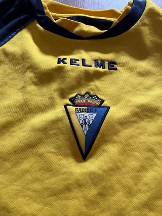 Sudadera Kelme Cádiz CF XL Amarilla y Azul