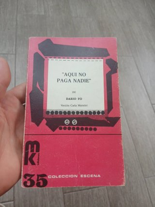 Libro AQUI NO PAGA NADIE de Dario Fo