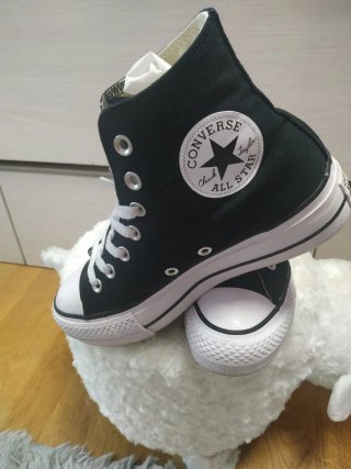 Converse Doble Suela Negras Talla 38