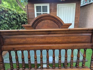 Cabecero de cama madera maciza, para camas de 1,35