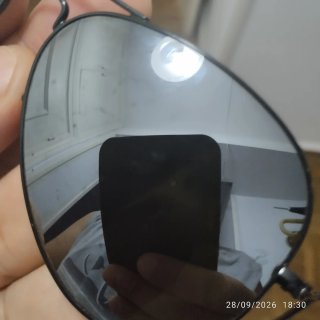Gafas de sol Ray-Ban aviador negras originales