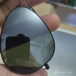 Gafas de sol Ray-Ban aviador negras originales