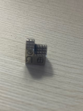Bead de Plata con Forma de Casa