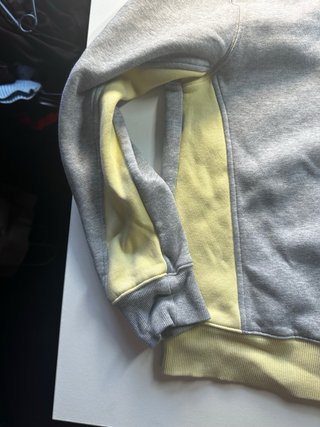 Sudadera Adidas Gris y Amarilla XL juvenil
