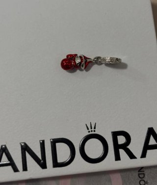 Charm Pandora Spiderman Rojo y Plateado