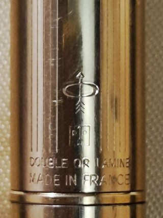 Parker 45 Pluma Estilográfica Chapada Oro