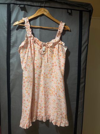 Vestido corto estampado floral
