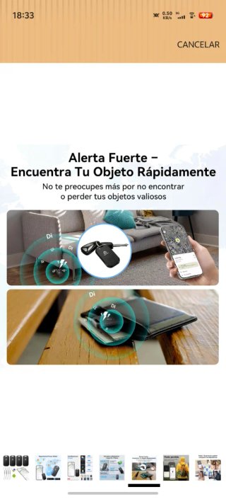 Set de 4 Smart Tags Wesolvet para Android Blanco