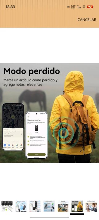 Set de 4 Smart Tags Wesolvet para Android Blanco