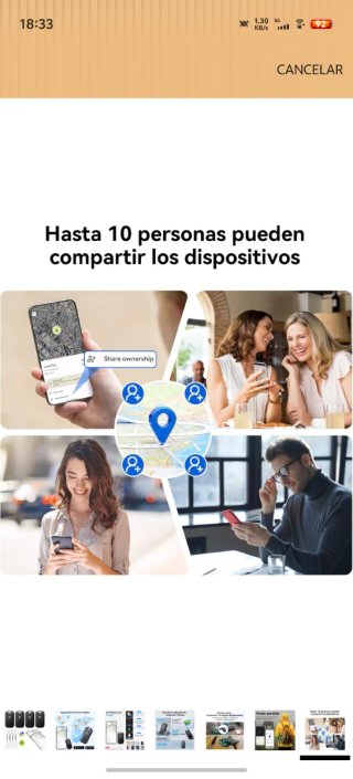 Set de 4 Smart Tags Wesolvet para Android Blanco