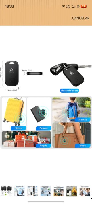 Set de 4 Smart Tags Wesolvet para Android Blanco