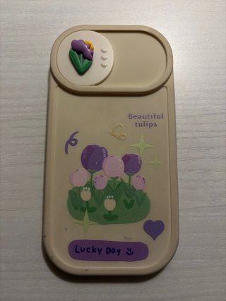 Funda para iPhone 13 con diseño de tulipanes