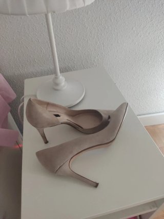 Zapatos de tacón Mango beige