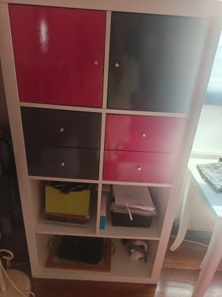 Librería con Puertas y Cajones