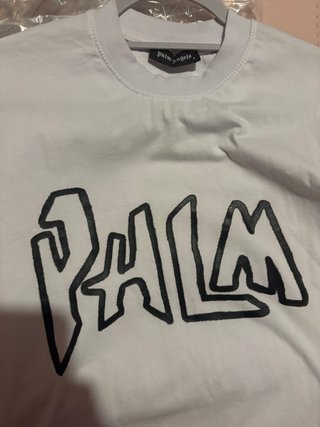 Camiseta Palm Angels Blanca Talla S
