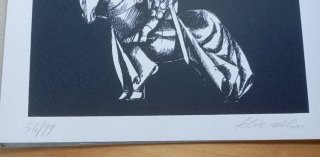 Linograbado original Felice Nalin