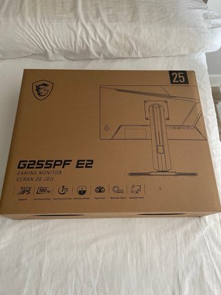 Pantalla MSI G255PF E2 gamer rota y muy nueva