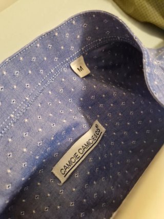 Camicia in cotone blu