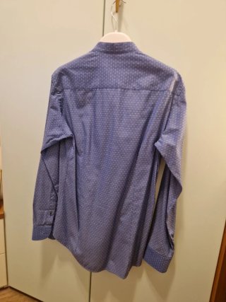 Camicia in cotone blu
