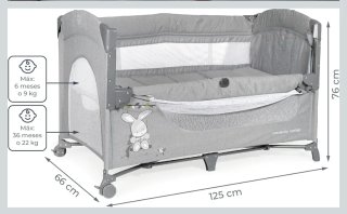 Cuna de viaje plegable