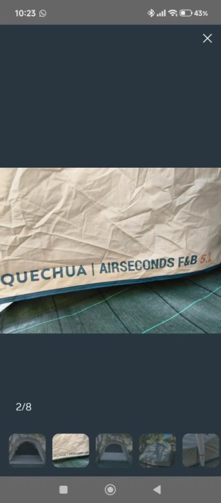 Tienda campaña Quechua Airseconds 5.2 F&B