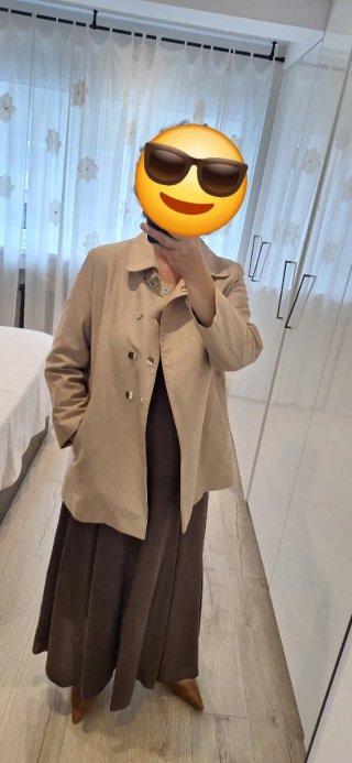 Gabardina/Trench Zara Beige