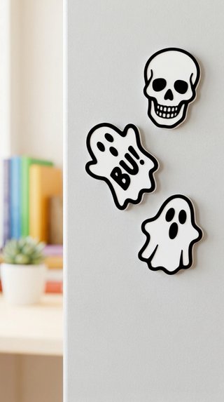 Ímanes Halloween Fantasma e Caveira