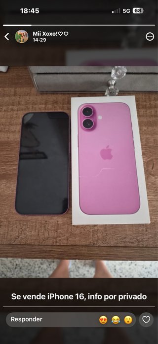 iPhone 16 Rosa