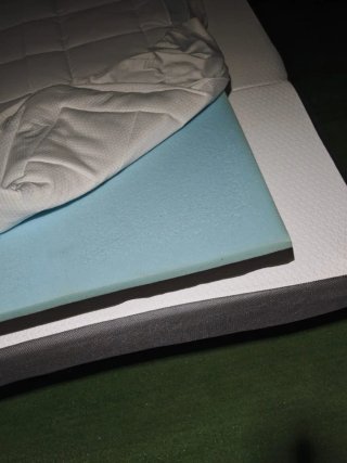 Topper in schiuma 90x200x6 cm