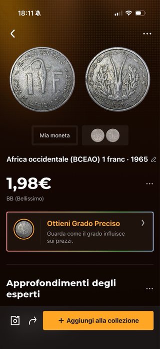 Moneta 1 Franco Africa Occidentale 1963