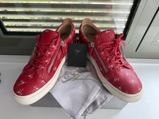 G. Zanotti 100% piel Rojo logo Zapas T.42 (23)