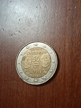 Moneta 2 Euro Trattato dell'Eliseo