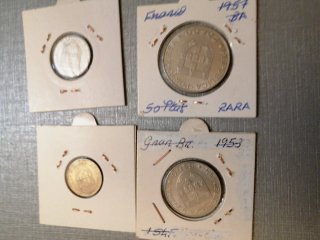 Portugal 1982 Monedas Escudos (250, 25, 5, 1)