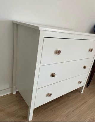 Cómoda IKEA KOPPANG 3 cajones blanca
