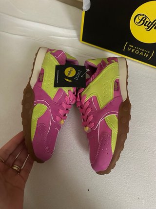 Zapatillas Buffalo Rosa y Amarillo