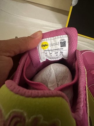 Zapatillas Buffalo Rosa y Amarillo