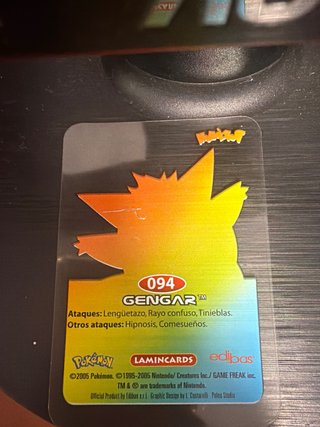 Carta Pokémon Gengar Tipo Espectro