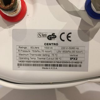 CENTRO Termo eléctrico 80L