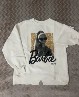Sudadera Barbie Blanco roto 10-12años