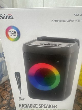 Altavoz Karaoke Stima SKA-A387 con Micrófono