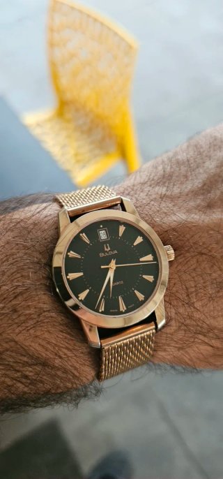 Orologio Bulova Uomo Nero e Oro